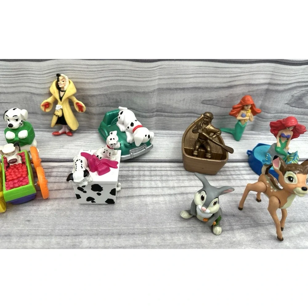 VINTAGE 80'S - 90'S MCDONALD'S HAPPY MEAL TOYS BAMBI 101 DALMATION  MERMAID  *20